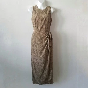 Vintage 90er Spenser Jeremy Damen 8 Kleid 100 % Seide vorne zum Binden Tiermotiv altes Geld - Bild 1 von 7