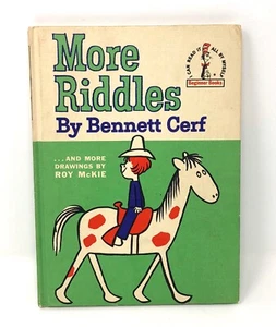 More Riddles by Bennett Cerf VINTAGE 1961 Dr Seuss Book Club Edition HC - Picture 1 of 10