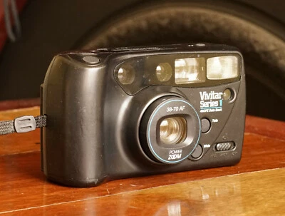 Vivitar Series 1 460PZ Data Back Point & Shoot 35mm Film Camera Fully Functional - Image 1 of 4