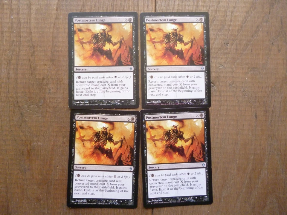 MTG 4 x Postmortem Lunge New Phyrexia uncommon Magic The Gathering Playset - Image 1 of 1