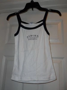Auburn University Soffe White Blue Juniors Tank Top Size S (xs) NWT! - Picture 1 of 1