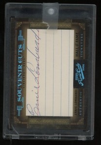 2005 Playoff Prime Cuts Ernie Lombardi HOF Signed AUTO 21/50