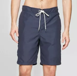 Goodfellow & Co Mens Size 2XL Blue Board Shorts 9” Inseam, Pockets, Mesh Lining - Picture 1 of 13