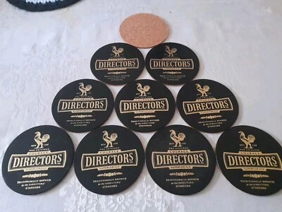 10 x Courage DIRECTOR Superior Ale Cork Backed Coasters 2 - Image 1 of 4