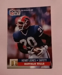 AMERICAN FOOTBALL CARD PRO SET CARD 1991 # 755 HENRY JONES S BUFFALO BILLS 20 BB - Picture 1 of 2