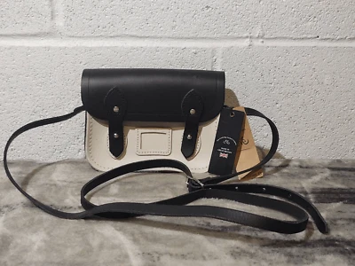 NWT The Cambridge Satchel Company Black Ivory Crossbody Shoulder Bike Bag Purse - Image 1 of 4