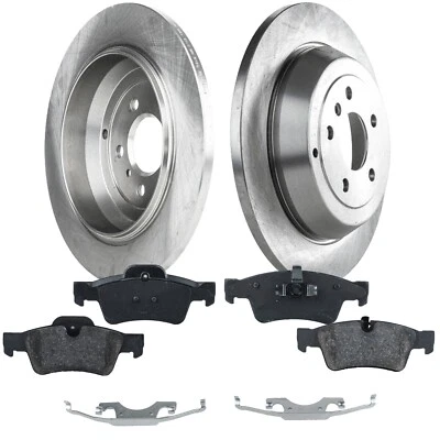 Disc Brake & Pad Kit For 06-11 Mercedes Benz ML350 06-07 ML500 Rear Left Right - Image 1 of 4