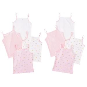 Kids Girls Vest Training Camisole Undershirt Tank Top Bow Blouse Underwear Tee - Picture 1 of 41