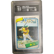 GBA 9.5!! Rickey Henderson 1980 TOPPS Rookie