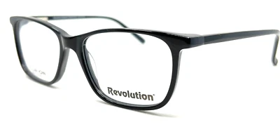 REVOLUTION - KOKOMO BLK 51/16/135 - BLACK - NEW EYEGLASSES W/ SUNGLASSES CLIP - Image 1 of 4