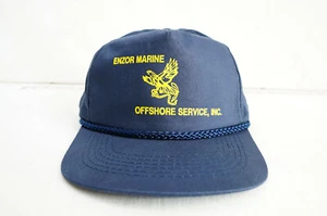 VINTAGE SNAPBACK ROPE HAT TRUCKER STYLE NICE Offshore Service - Picture 1 of 4