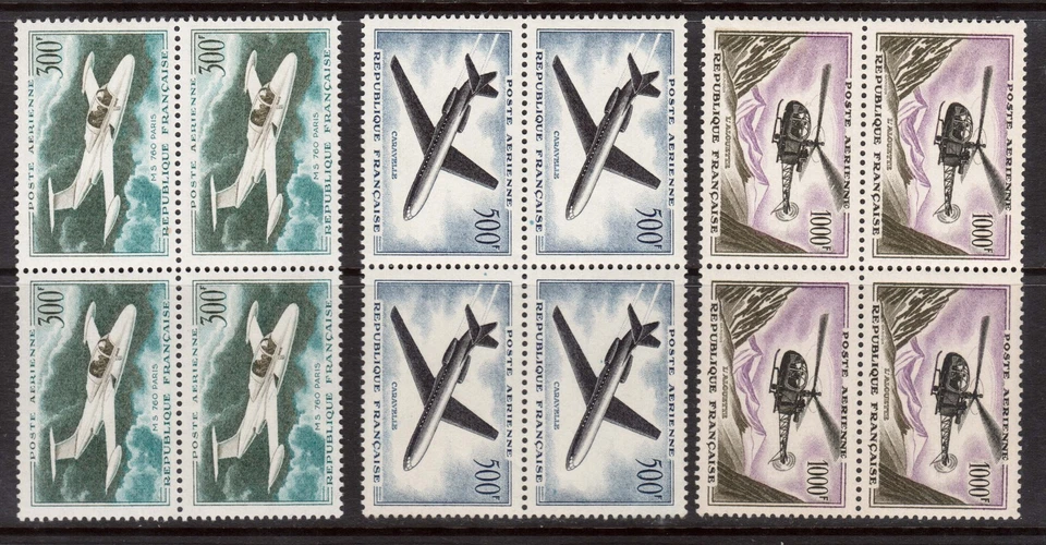 France #C34 - #C36 XF/NH Block Set - Image 1 of 1
