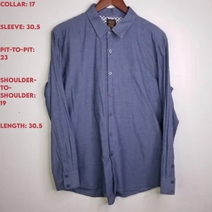 Third Culture XL SLIM FIT chambray long sleeve casual button up shirt EUC - Picture 1 of 9