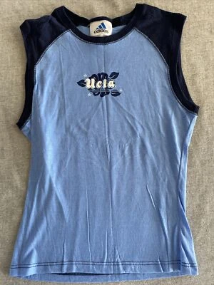 adidas UCLA Bruins Muscle Sleeveless T-Shirt Youth Girls Large Blue/ Navy New - Image 1 of 4