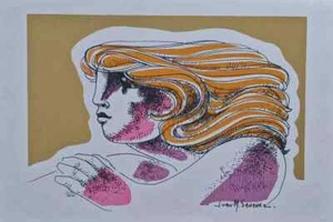 Juan Manuel Sánchez - Mujer - Serigrafía - Picture 1 of 1