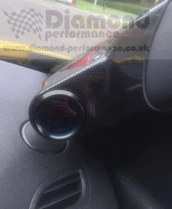 PILAR POD se ajusta calibre 52 mm para Renault MEGANE Mk3, TODOS LOS MODELOS. S/S, efecto carbono - Imagen 1 de 6