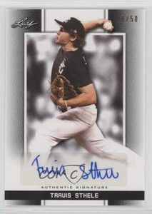 2019 Leaf Perfect Game National Showcase Black /50 Travis Sthele #BA-TS2 Auto