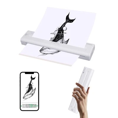YILONG Cordless Tattoo Stencil Printer Rechargeable Bluetooth with 15  Papers - image 1 of 4