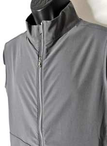 New Peter Millar Crown Crafted Mens Contour Vest Iron Grey Full Zip  Size Small - Picture 1 of 12