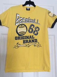 Baseball 68 Yougth Boys Shirt Original Brand Size Medium Color Yellow - Picture 1 of 5