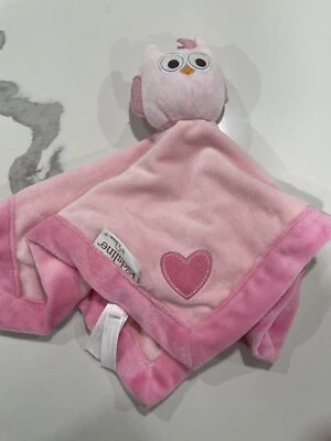 KidsLine Pink OWL Baby Security Blanket Plush Lovey AK96 Foto 1 de 3