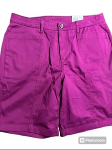 Neu Croft Barrow Damenshorts mit Bündchen fuchsiafarben Stretch klassisch mittelhoch Größe 16 - Bild 1 von 5