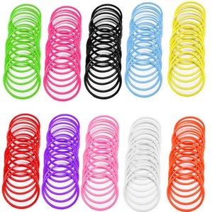 80's Neon Gummies Gems Rubber Jelly Bangle Bracelet Wristband Shag Band Goth UK - Picture 1 of 11