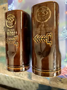 Set 2 Vintage Sheraton Royal Waikoloa Daga Hawaii Tiki Keramik Bar Gläser XLNT! - Bild 1 von 9
