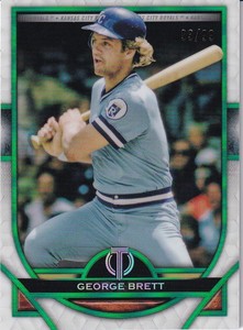 2021 Topps Tribute Kansas City Royals George Brett Base Green 93/99