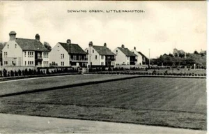 PRINTED POSTCARD OF THE BOWLING GREEN, LITTLEHAMPTON, (NEAR WORTHING), SUSSEX - Picture 1 of 2