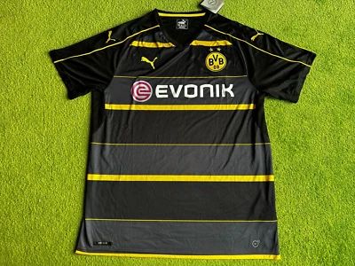 Trikot Shirt Jersey Borussia Dortmund BVB Puma 2016 2017 auswärts schwarz Gr. XL - Bild 1 von 4
