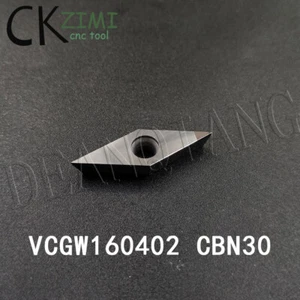 2Pcs VCGW160402 CBN30 / VCGW330.5 High hardness CNC Boron Nitride Diamond Insert - Bild 1 von 6