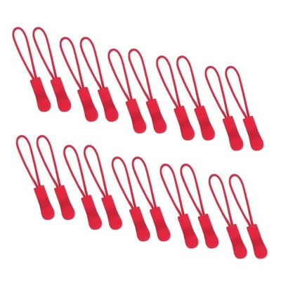 Extensores de cable de cremallera de repuesto rojo claro para mochilas, chaquetas 20 piezas Foto 1 de 4