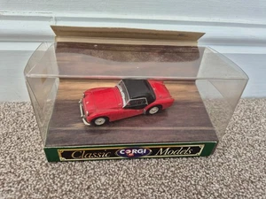 Corgi Classici 1/43 Triumph TR3A Hard Top Rosso Modellino Auto D736 - Foto 1 di 4