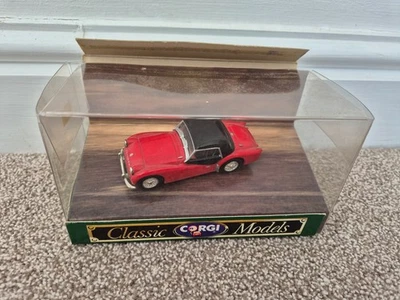 Corgi Classics 1/43 Triumph TR3A Hart Top Rot Druckguss Modellauto D736 - Bild 1 von 4