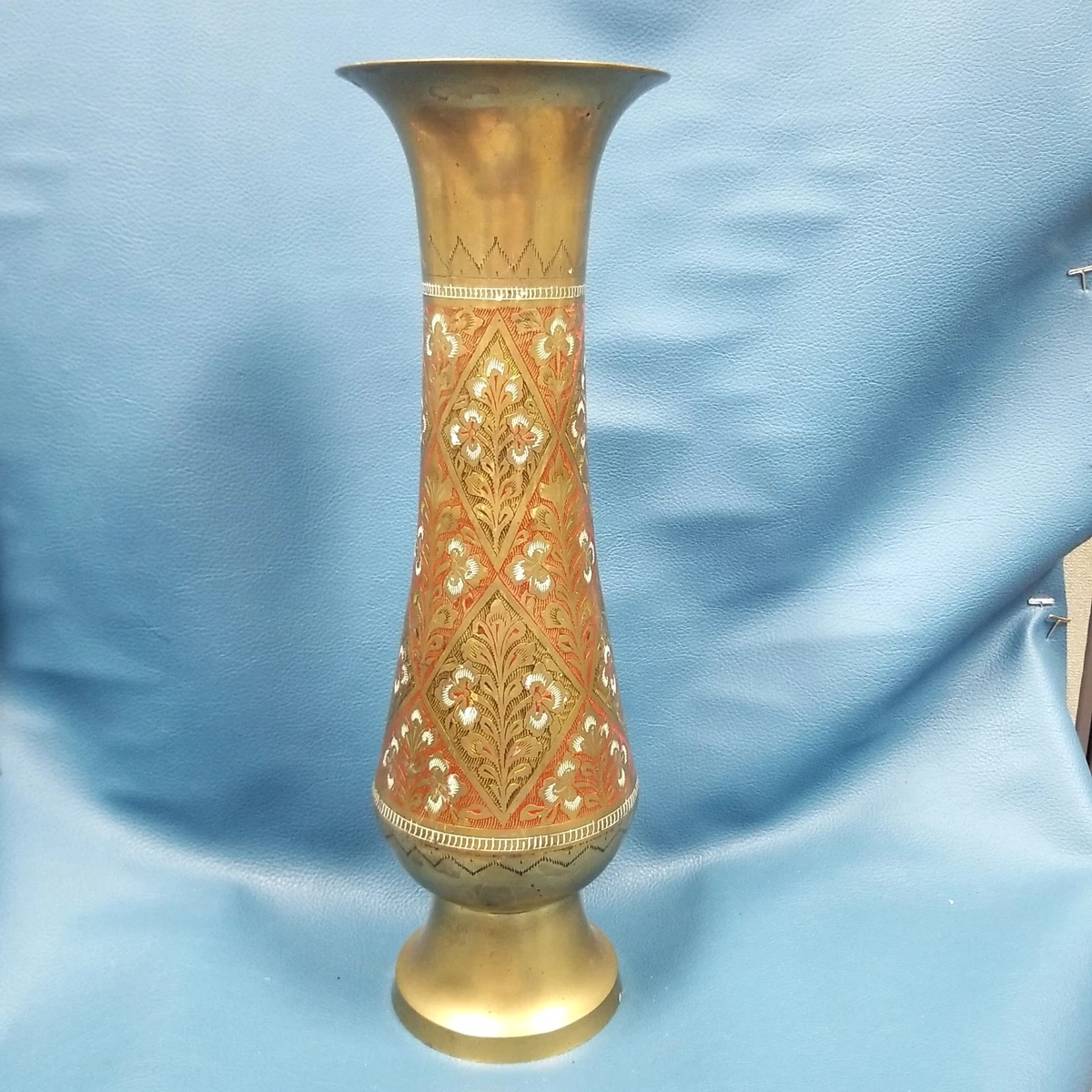 中国风红色黄铜花瓶| eBay