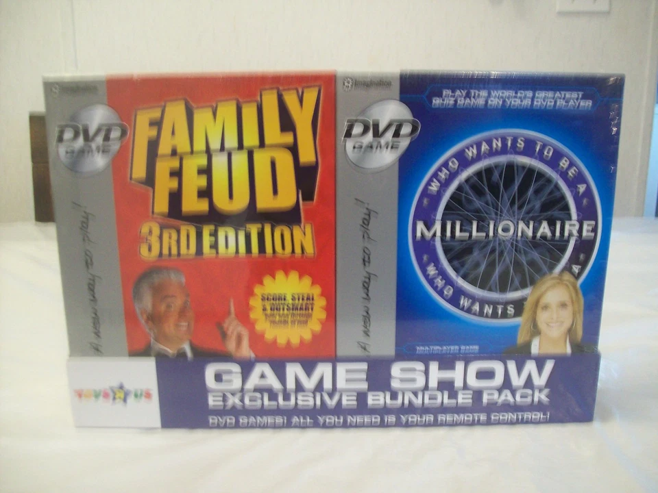 FAMILY FEUD  & WHO WANTS TO BE A MILLIONAIRE DVD GAMES - BRAND NEW & SEALED - Image 1 of 4