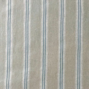 Teyssier Woodbridge Stripe Linen fabric remnants, 70 cm x 213 cm in Periwinkle - Picture 1 of 5