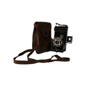 Vintage Kodak Junior 1 Folding Camera, W/ Original Leather Carry Case TA#757 - Picture 1 of 9