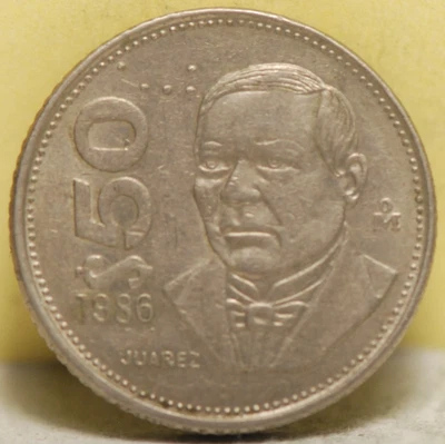 Mexico, 1986-Mo, 50 Centavos, KM450, UNC+, NR, 11-13 - Image 1 of 2