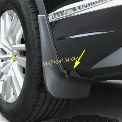 4 piezas protectores contra salpicaduras negros guardabarros guardabarros para Volkswagen VW Touareg 2019-2024 Foto 1 de 4