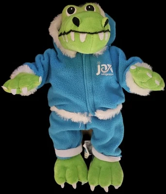 Jax Refrigeration Alligator Crocodile Advertising Stuffed Plush Toy With Jacket! - Image 1 of 4