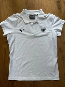 NWT Mizuno Womens white FALDO Short Sleeve Volleyball Polo size large - Picture 1 of 4