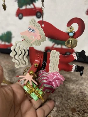 Винтажное украшение SILVESTRI от Karen Rossi Fanciful Flights Santa Shopper - Изображение 1 из 4