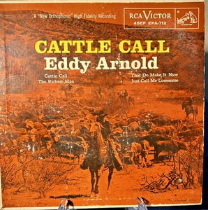 Eddy Arnold 45 rpm EP Cattle Call CARDBOARD SLEEVE ONLY VG+ EPA712 - Picture 1 of 2