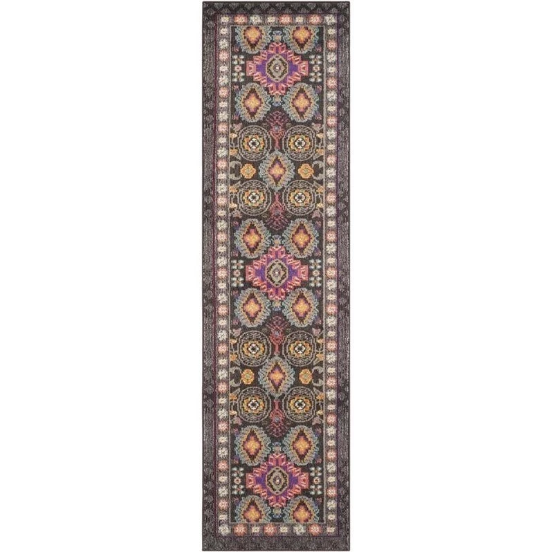 Safavieh MNC240B-210 Monaco 2' ' Runner Syn. Power Loomed Tribal Area Rug