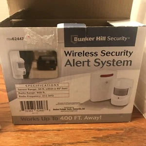 Bunker Hill Wireless Security Alert System Indoor Or Outdoor #62447 New In Box - Picture 1 of 9
