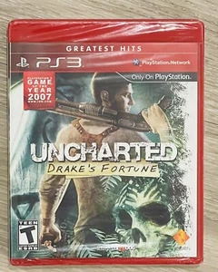 Uncharted Drake's Fortune PS3 Cardboard Sleeve (Sony PlayStation 3, 2007) Sealed - Picture 1 of 2