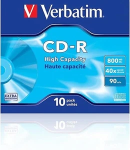 Verbatim CD-R Rohlinge 90Min/800MB Extra Schutzoberfläche - Bild 1 von 3
