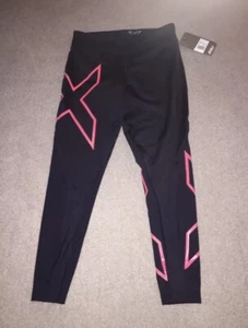 Mallas de compresión de tiro medio 2XU WA2864B NEGRAS para mujer talla XL ¡Nuevas!! - Imagen 1 de 12